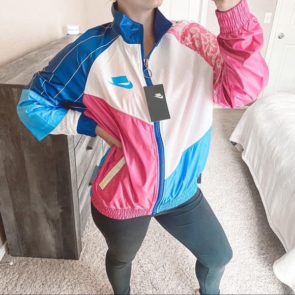 nike sportswear woven track jacket